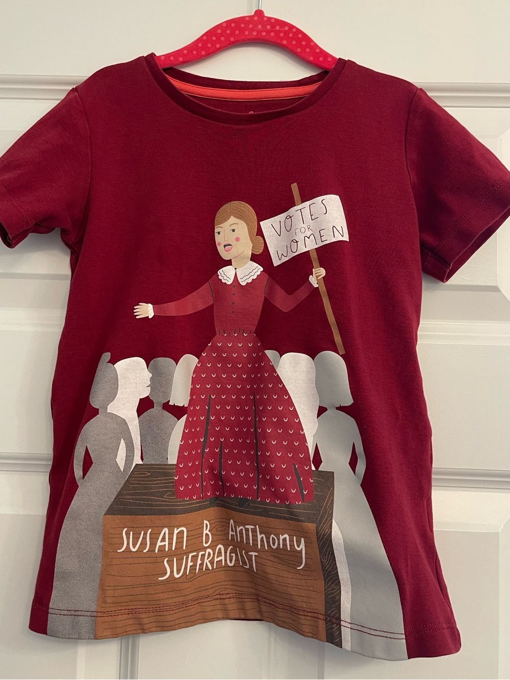 Piccolina Susan B. Anthony “Votes for Women” t-shirt - size 7